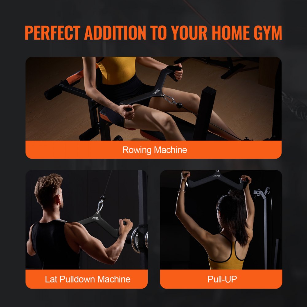 TSJC-3# - Durable Solid Steel Lat Pulldown Bar with Ergonomic Grip