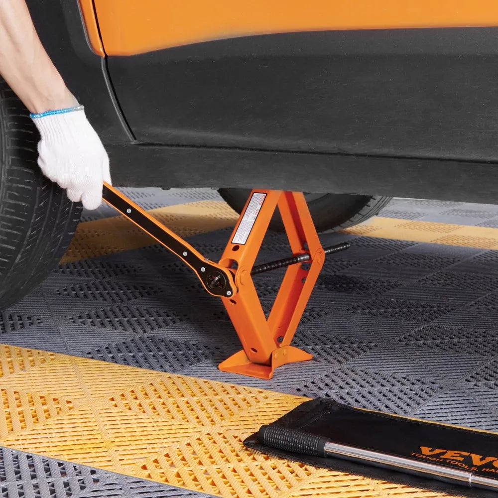 SJ25 - 2.5 Ton Scissor Car Jack, Compact 18.7" for Quick Tire Changes