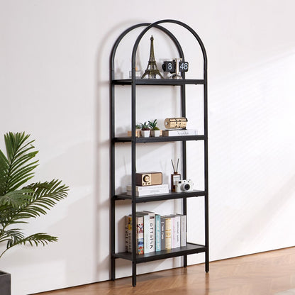 YJX-BS001 - Versatile Metal Bookshelf, Adjustable, 30 lbs per Shelf