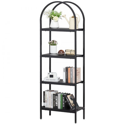 YJX-BS001 - Versatile Metal Bookshelf, Adjustable, 30 lbs per Shelf