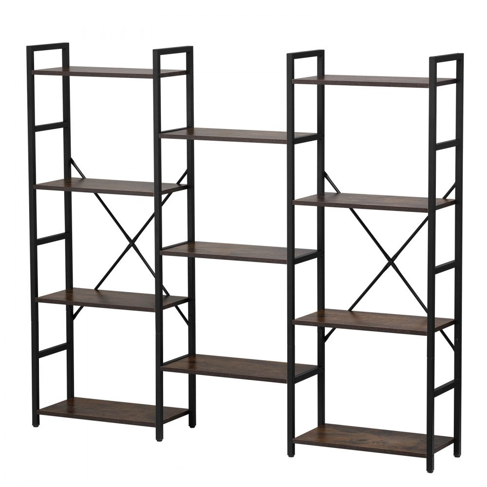 C240729W-04 - Versatile Metal Bookshelf, 70 lbs Capacity, Adjustable Feet