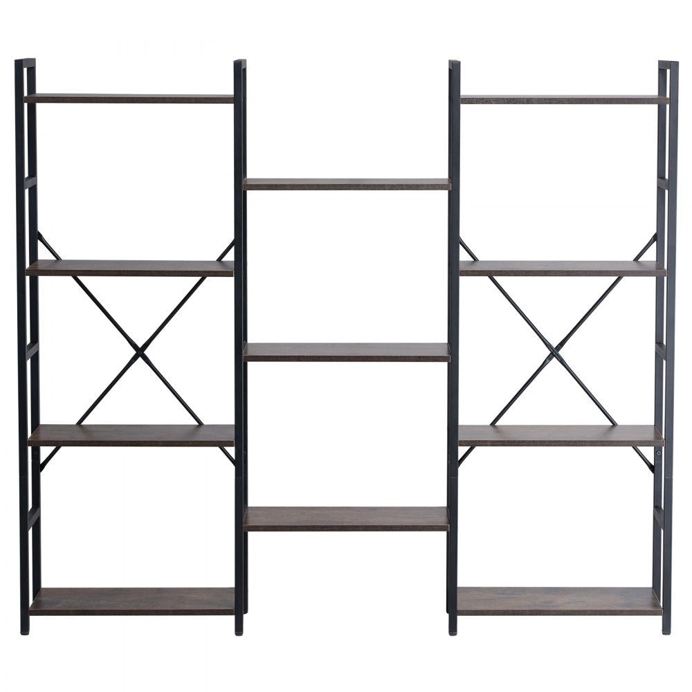 C240729W-04 - Versatile Metal Bookshelf, 70 lbs Capacity, Adjustable Feet