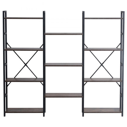 C240729W-04 - Versatile Metal Bookshelf, 70 lbs Capacity, Adjustable Feet