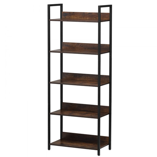 C240729W-03 - Stylish 60.63" Metal Bookshelf for Versatile Storage Solutions