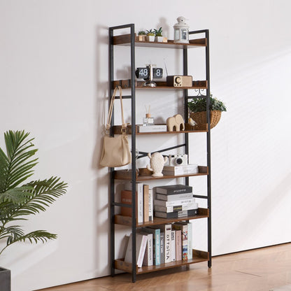 YJX-BS003 - Modern Multi-Tier Metal Bookshelf & Plant Stand