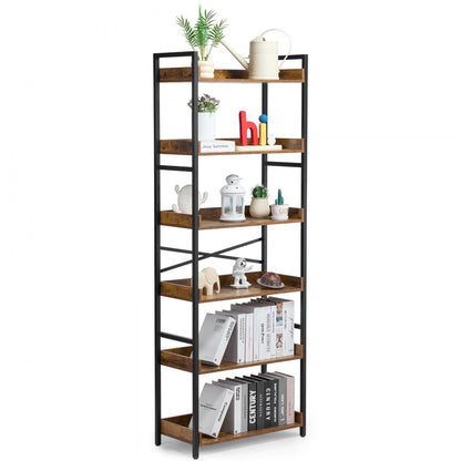 YJX-BS003 - Modern Multi-Tier Metal Bookshelf & Plant Stand
