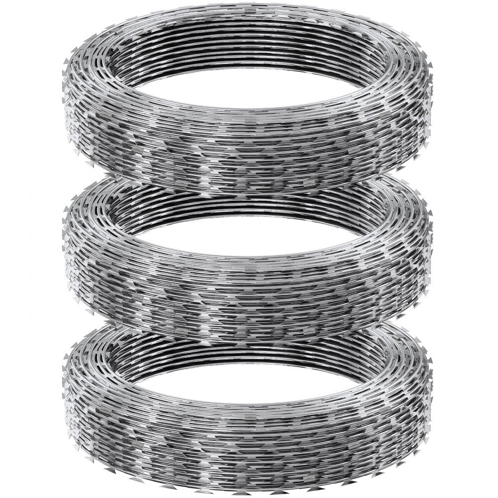 SD-DRBW22.5-BTO22 - 147 ft Double Spiral VEVOR Razor Wire for Ultimate Security