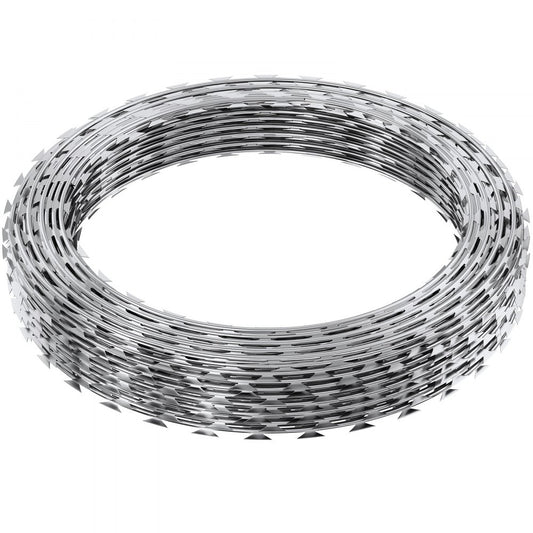 SD-SRBW17.5-BTO22 - 246ft Razor Barbed Wire with Sharp Blades & Gloves