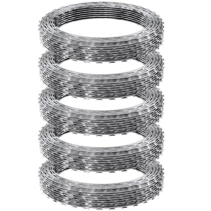 SD-SRBW17.5-BTO22 - 246ft Razor Barbed Wire with Sharp Blades & Gloves