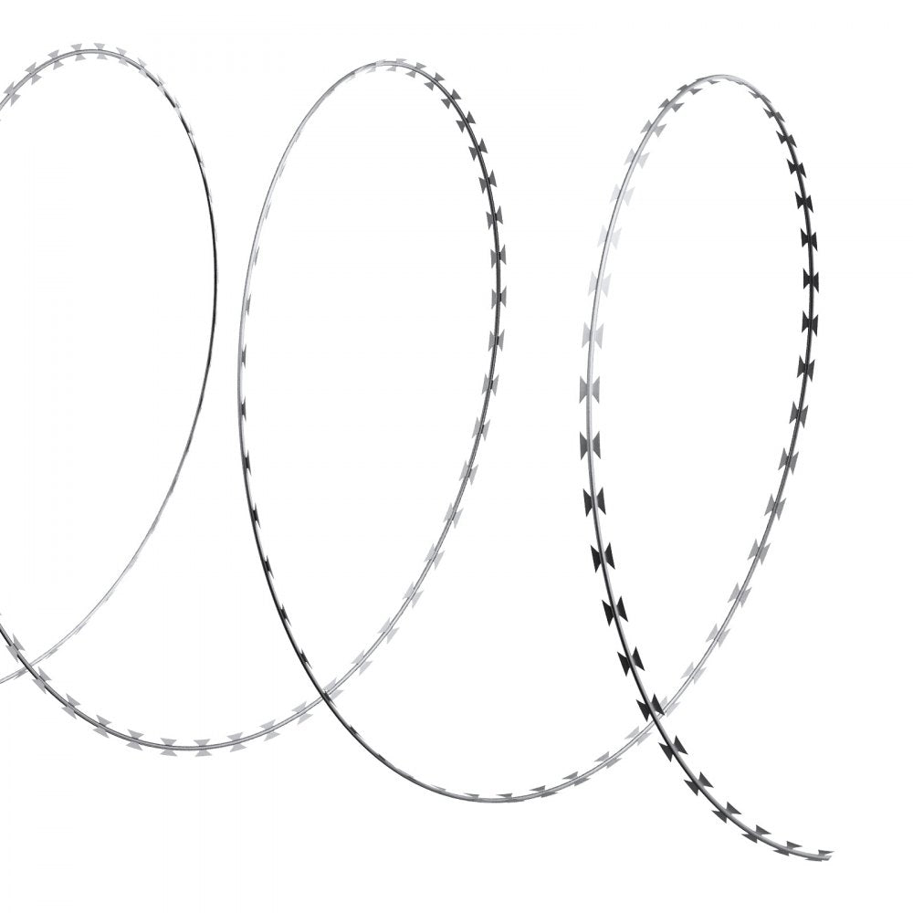 SD-SRBW7.5-BTO22 - 98ft Rust-Proof Razor Wire Fencing with Protective Gloves