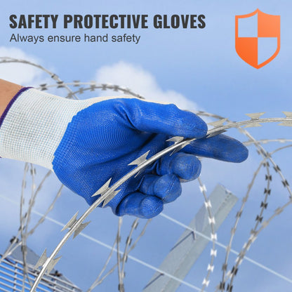 SD-DRBW15-BTO22 - 98ft Rust-Proof Razor Barbed Wire for Security and Wildlife Deterrence