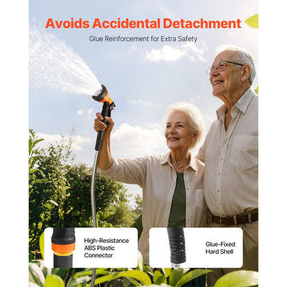 FH-SS04 - 100ft Stainless Steel Kink-Free Hose with 10 Spray Patterns