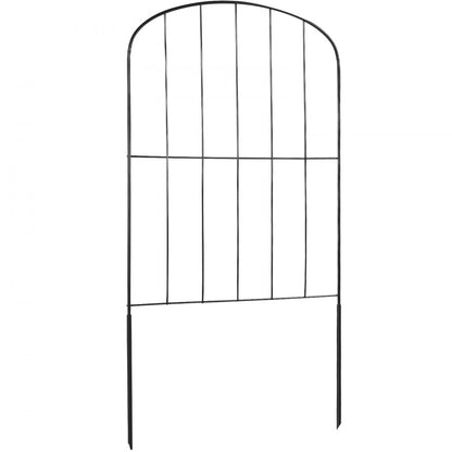 610x330-10 - 24" High Metal Garden Fence with Spike Spacing for Pets