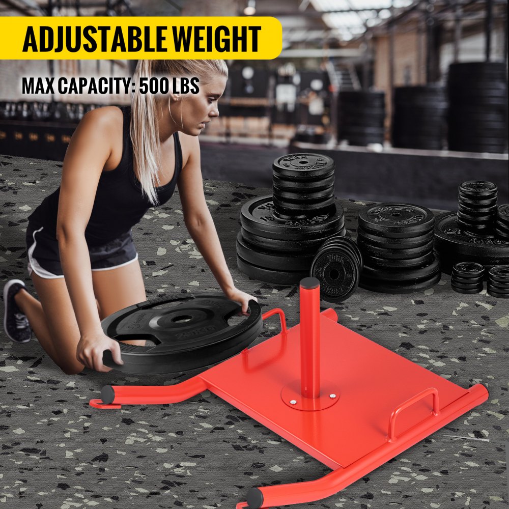 010200485503 - Durable Speed Training Sled for Weight Dragging, 500 lb Capacity
