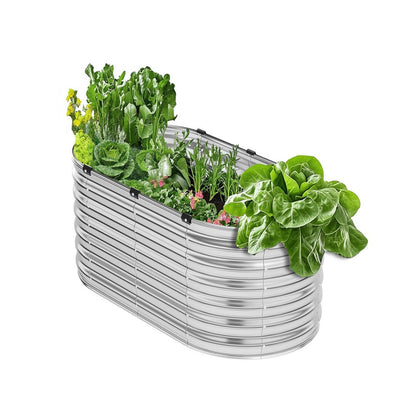 GM61003-120X60X57CM - 4x2 ft Rust-Resistant Metal Raised Garden Bed for Planting