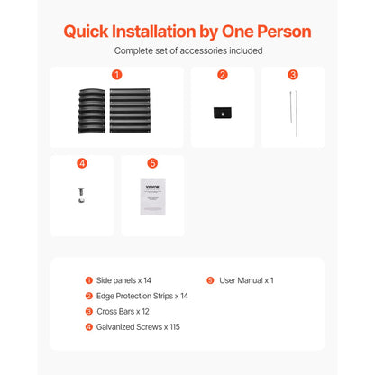 GM61003-240X60X57CM - 8x2ft Metal Raised Garden Bed for Deep-Rooted Plants