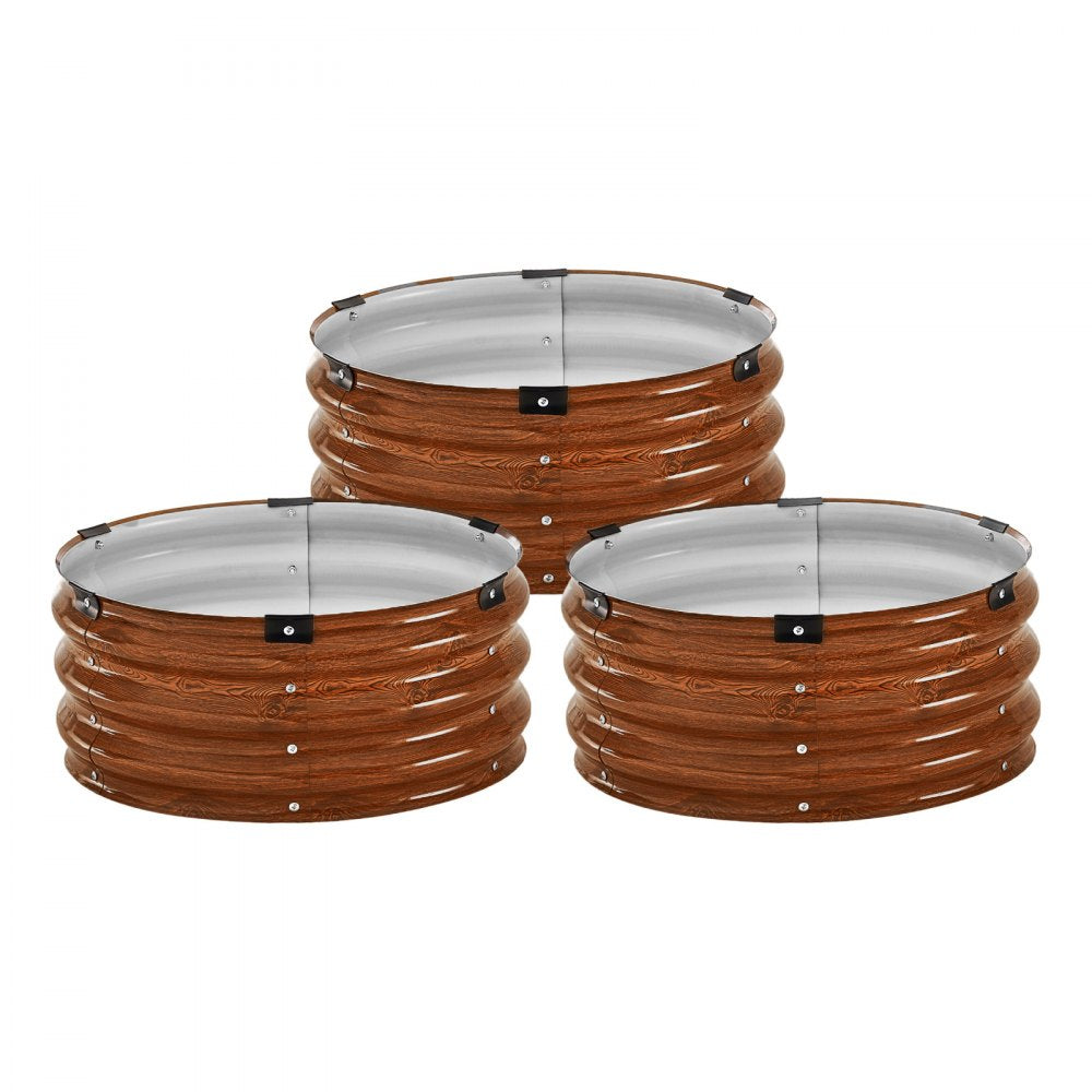 GM61003-60X60X27CM - Durable Metal Raised Garden Bed 60x60x27cm for Thriving Plants