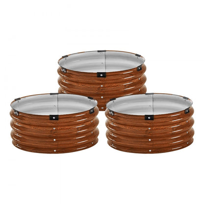 GM61003-60X60X27CM - Durable Metal Raised Garden Bed 60x60x27cm for Thriving Plants