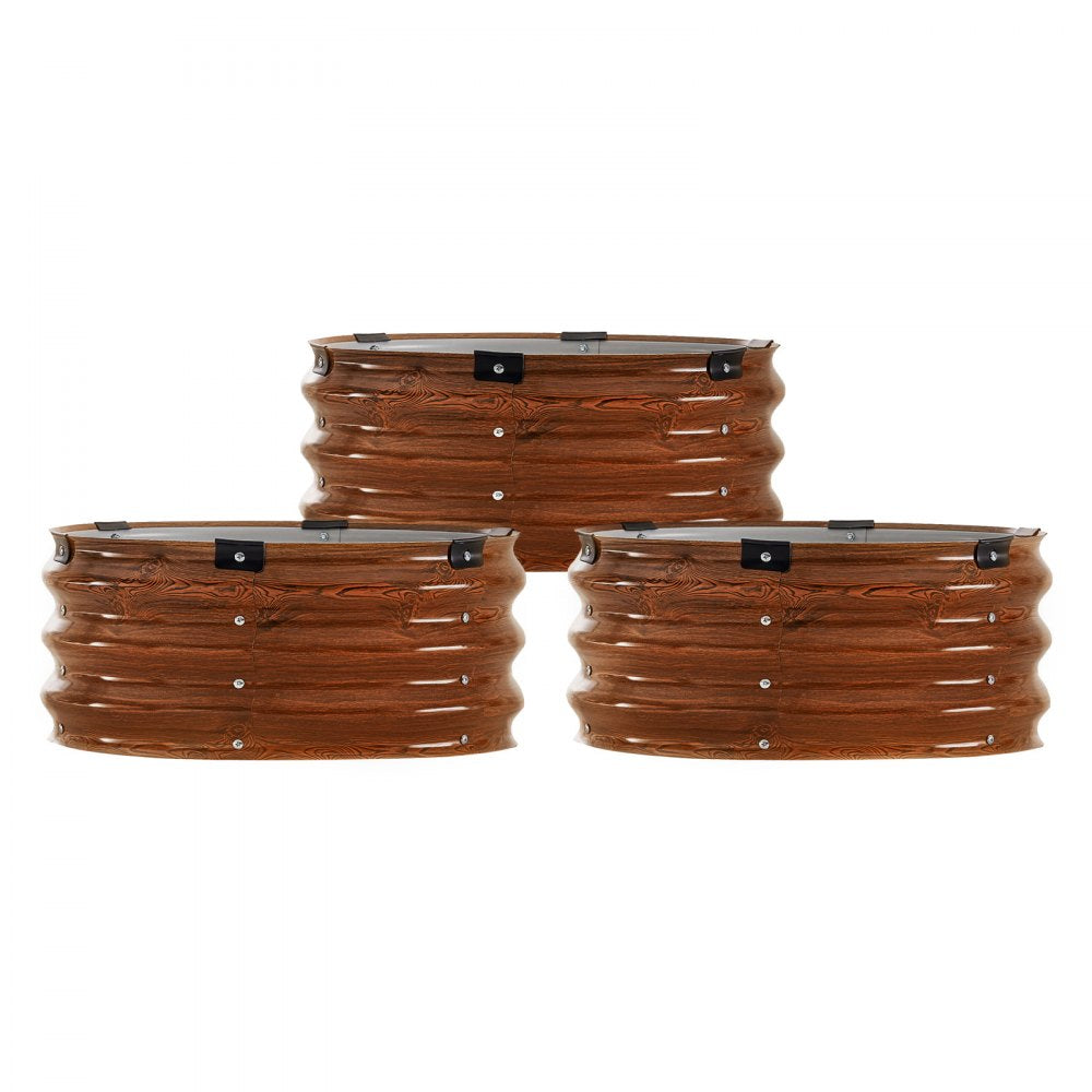 GM61003-60X60X27CM - Durable Metal Raised Garden Bed 60x60x27cm for Thriving Plants