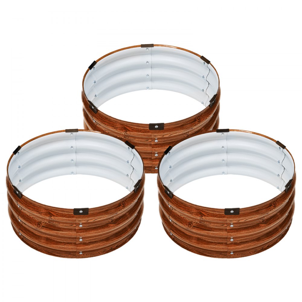 GM61003-60X60X27CM - Durable Metal Raised Garden Bed 60x60x27cm for Thriving Plants