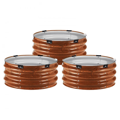 GM61003-60X60X27CM - Durable Metal Raised Garden Bed 60x60x27cm for Thriving Plants