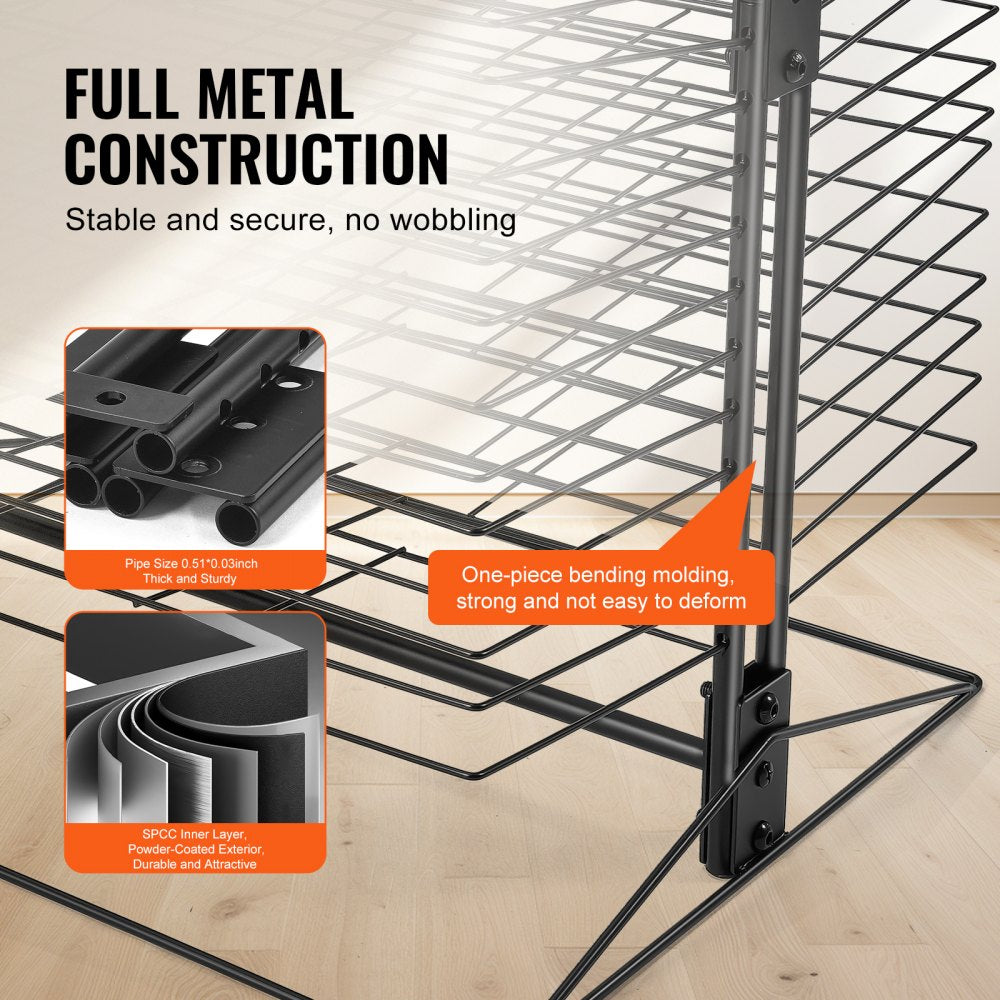 HS-LH4 - VEVOR 50-Shelf Art Drying Rack for Canvas & Paper