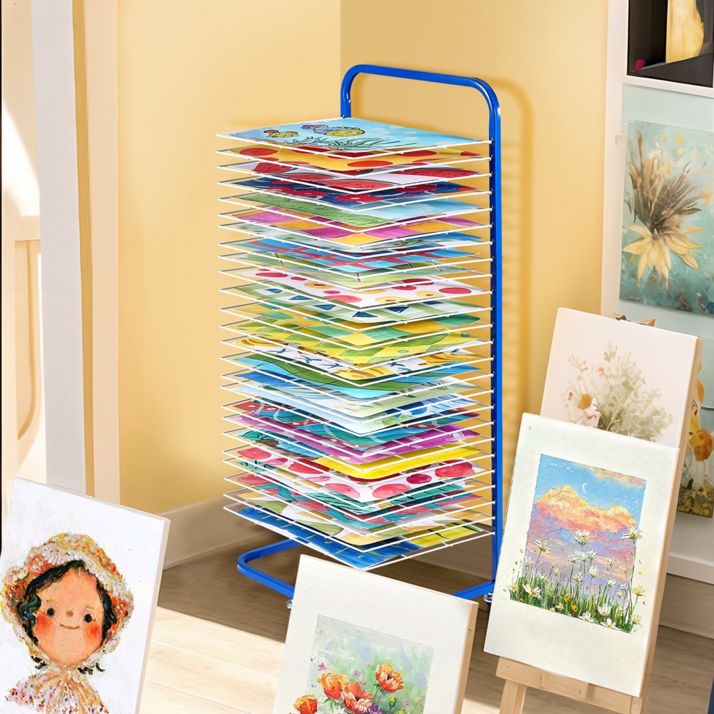 HS-LH2 - Professional 25-Shelf Drying Rack for Artworks, 8.27 lbs Capacity