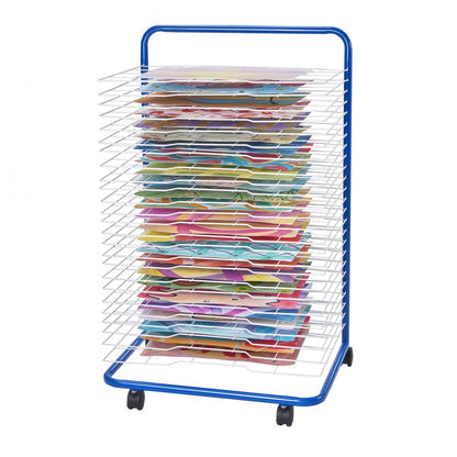 HS-LH3 - VEVOR Art Drying Rack with 25 Adjustable Shelves, All-Metal Design