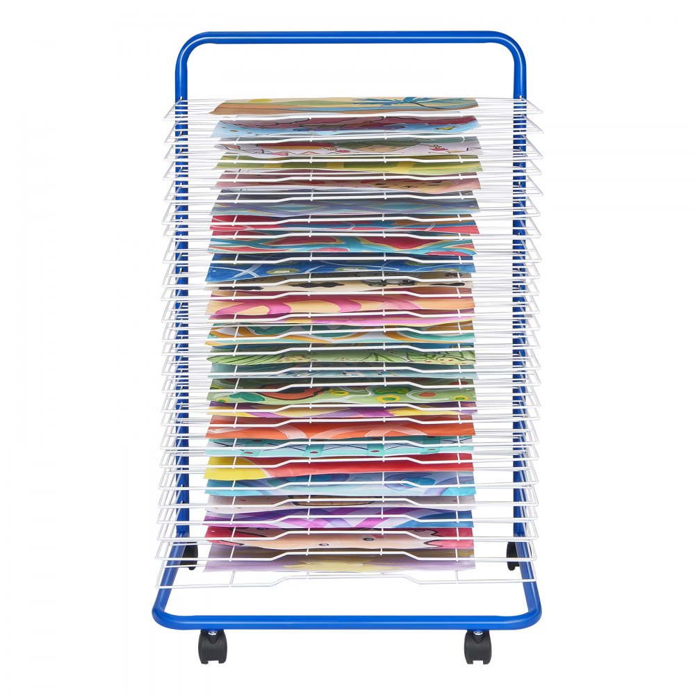 HS-LH3 - VEVOR Art Drying Rack with 25 Adjustable Shelves, All-Metal Design