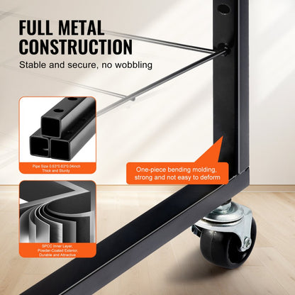 HS-LH1 - Metal Art Drying Rack with 25 Shelves & Wheels