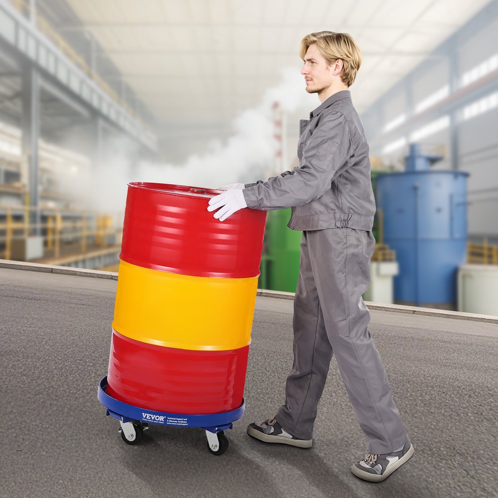 2000LB55-4 - 55-Gallon Drum Dolly with 2000 lb Capacity & 4 Casters