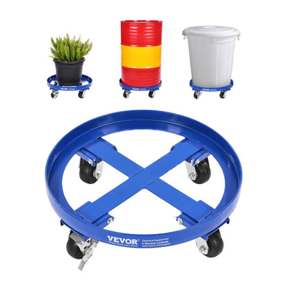 2000LB55-4 - 55-Gallon Drum Dolly with 2000 lb Capacity & 4 Casters