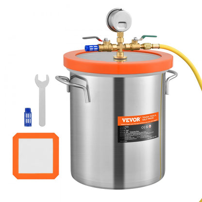 T3 - Durable 3 Gallon Stainless Steel Vacuum Chamber for Crafting