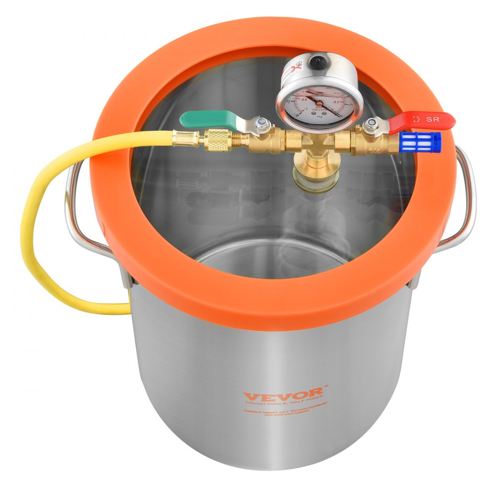 T5 - 5 Gallon Stainless Steel Vacuum Chamber for Wood Stabilization