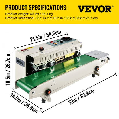 FR900K - High-Speed Bag Sealing Machine with Logo Printing Capability