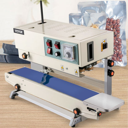 FR900 - Efficient Continuous Sealing Machine for Plastic Films, 0-24 m/min