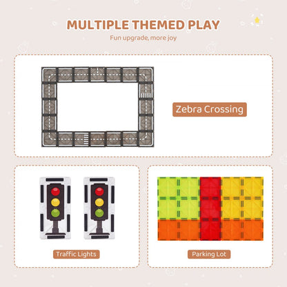 56CXJM8 - 56 PCS Magnetic Tile Set for Creative Building Fun