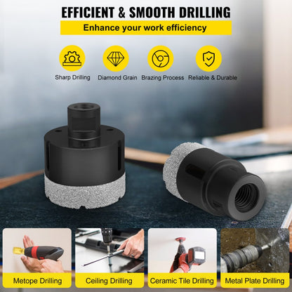QHKZ10PCS - Premium Diamond Drill Bits Set for Porcelain & Granite