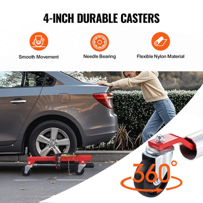 MR8016-4 - 12" Tire Wheel Dolly for Easy Vehicle Movement and Maintenance