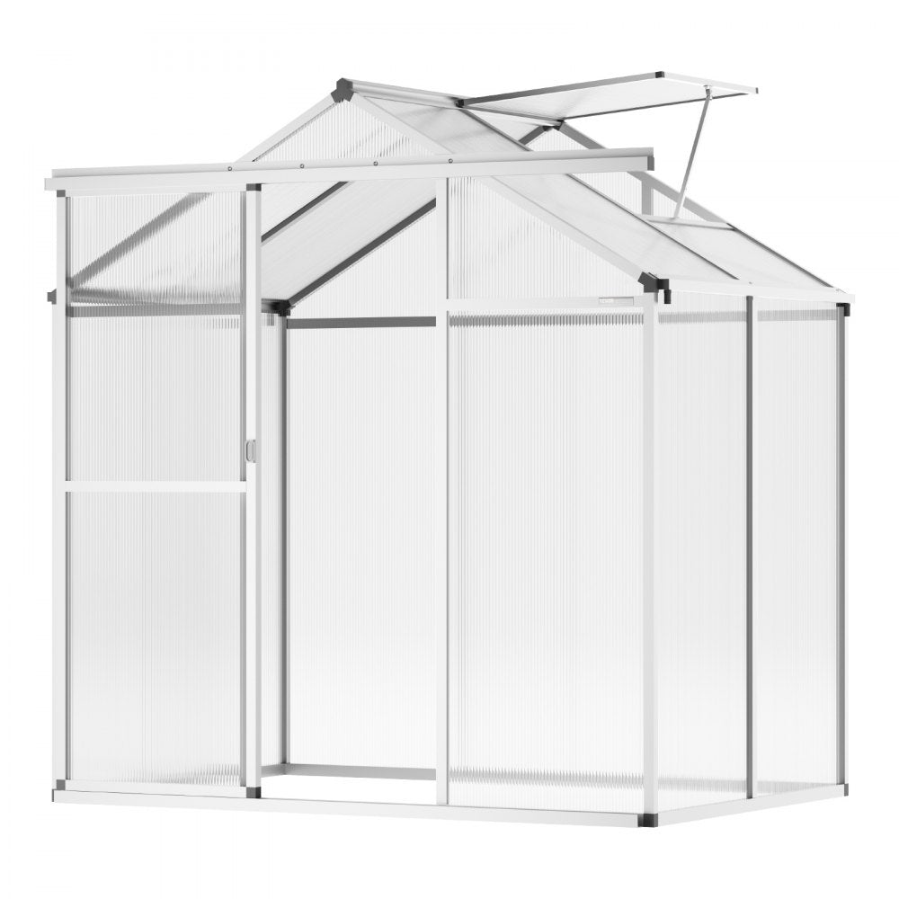 SNG190-2 - Durable 6.06 x 4.13 Ft Polycarbonate Greenhouse with Ventilation