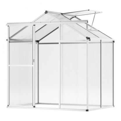 SNG190-2 - Durable 6.06 x 4.13 Ft Polycarbonate Greenhouse with Ventilation