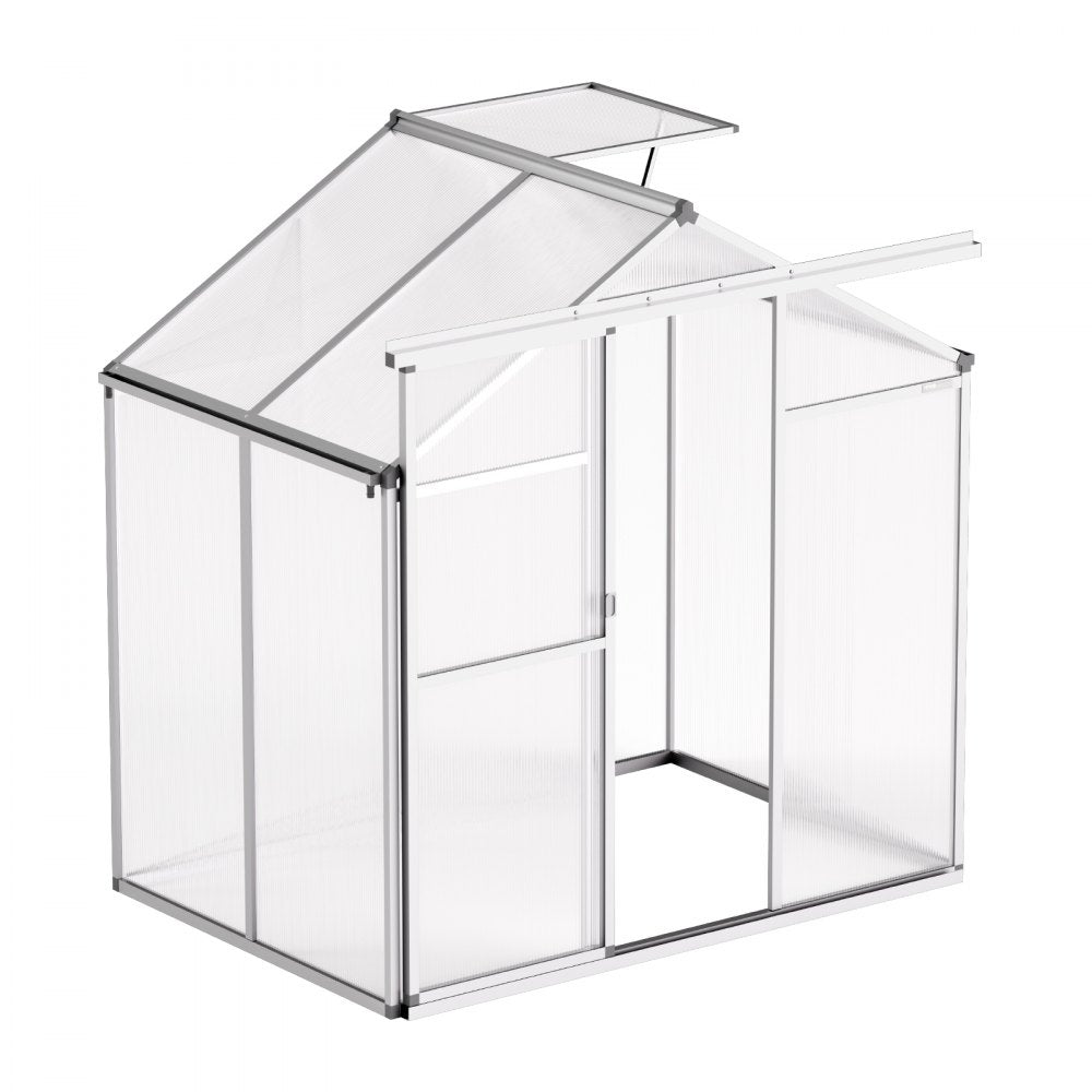 SNG190-2 - Durable 6.06 x 4.13 Ft Polycarbonate Greenhouse with Ventilation