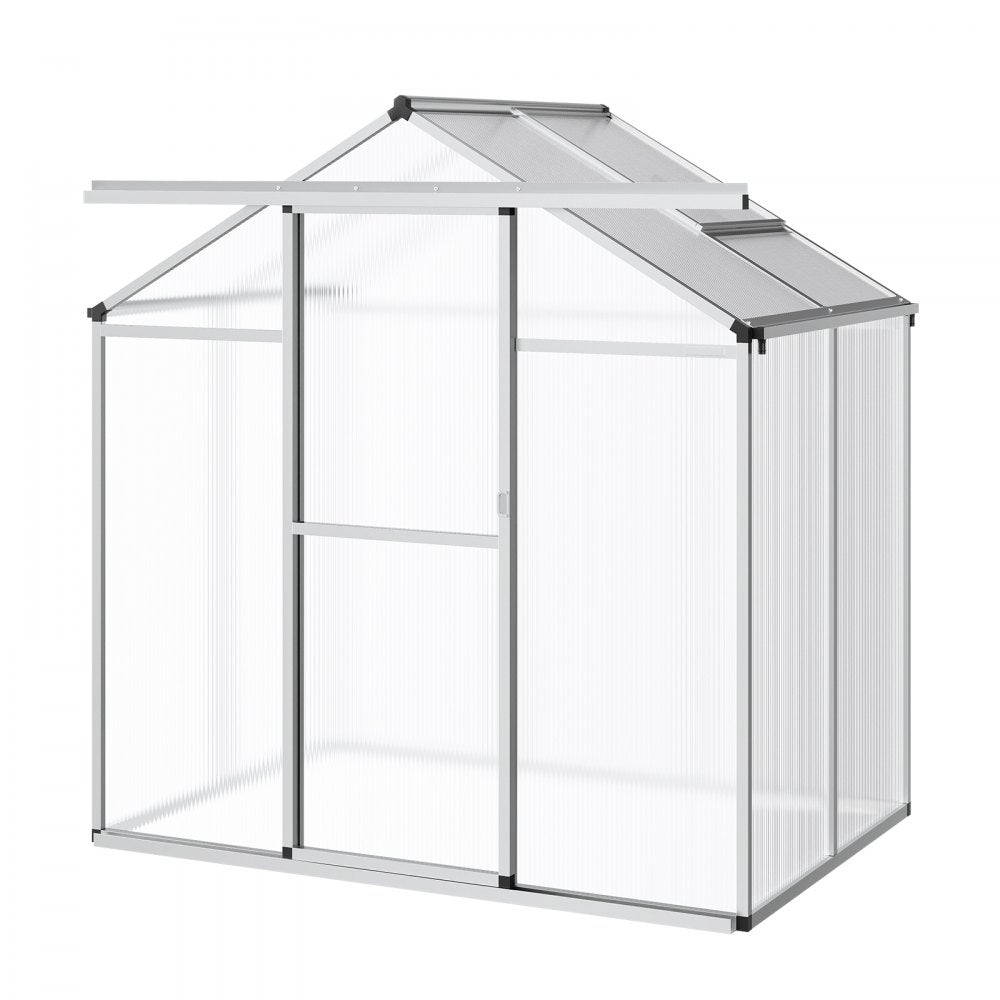 SNG190-2 - Durable 6.06 x 4.13 Ft Polycarbonate Greenhouse with Ventilation