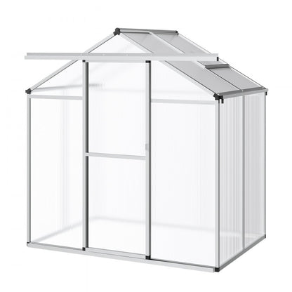 SNG190-2 - Durable 6.06 x 4.13 Ft Polycarbonate Greenhouse with Ventilation