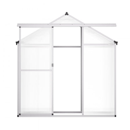 SNG190-2 - Durable 6.06 x 4.13 Ft Polycarbonate Greenhouse with Ventilation
