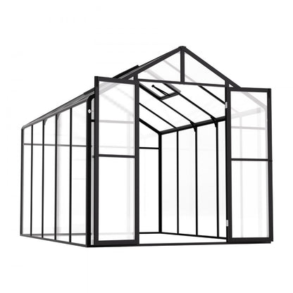AM035 - 8x10 Ft Polycarbonate Greenhouse with Adjustable Vents