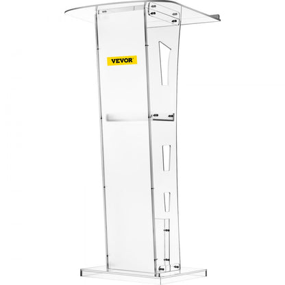 010803172504 - 45" Acrylic Podium with Middle Shelf and Anti-Slip Design