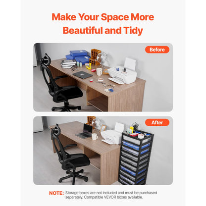 29658-10 frame - Versatile 10-Tier Plastic Storage Organizer for Home & Office