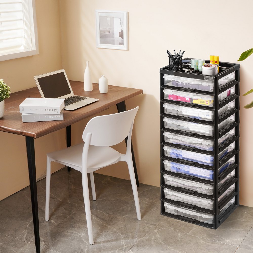 29658-10 frame - Versatile 10-Tier Plastic Storage Organizer for Home & Office