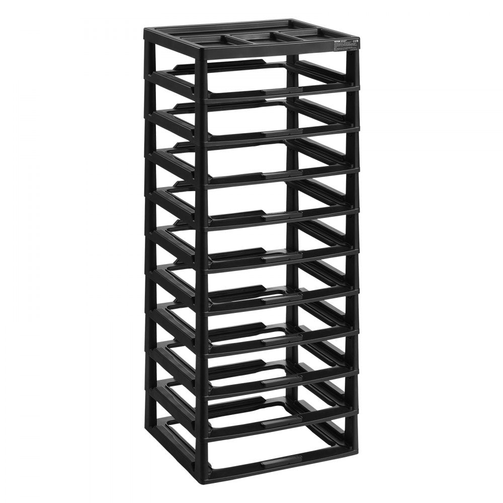 29658-10 frame - Versatile 10-Tier Plastic Storage Organizer for Home & Office